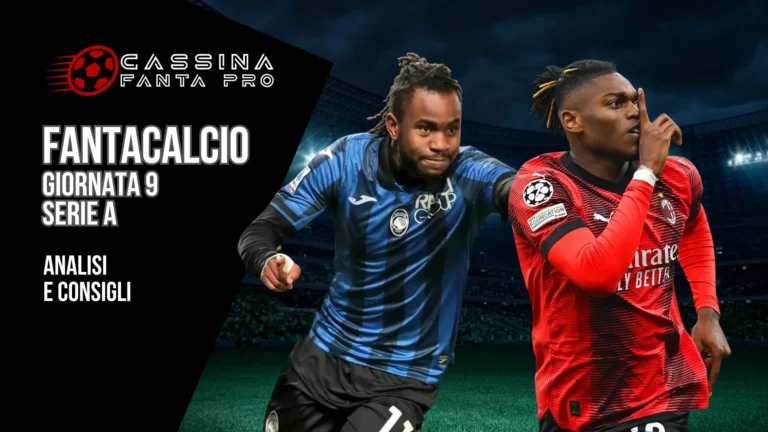 consigli fantacalcio giornata 9
